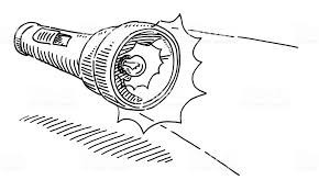 sketch of flashlight